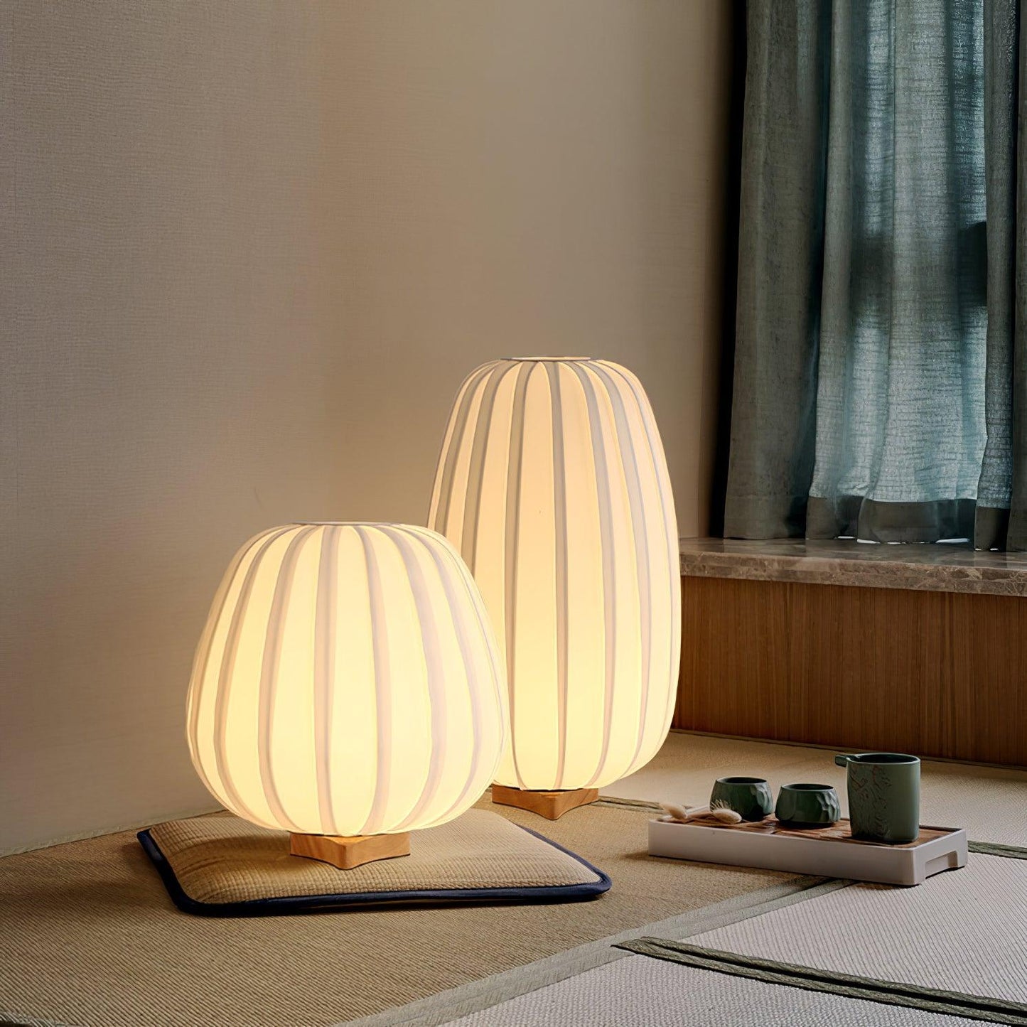 Minimalistisk Bordslampa med Bambubas | Veska