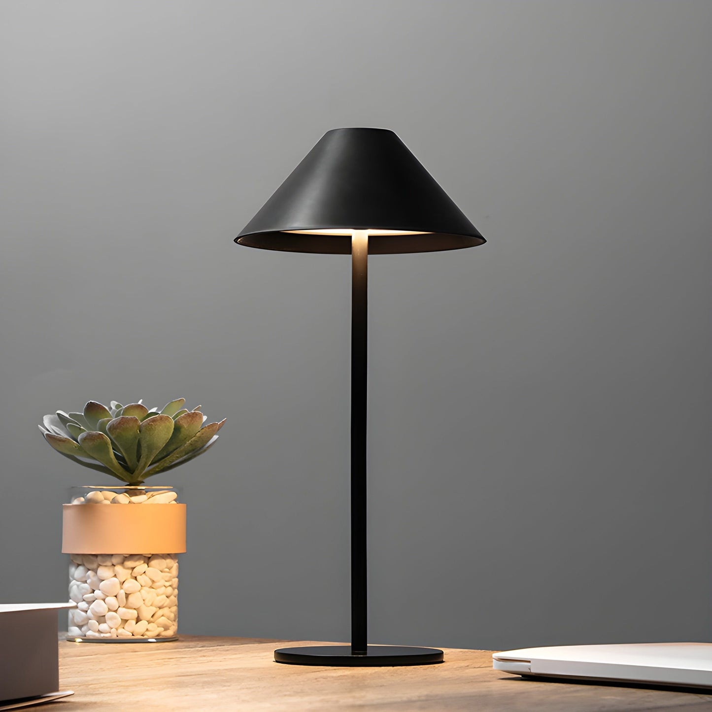 Minimalistisk dimbar Touch bordslampa - vattentät och uppladdningsbar belysning Färg | Veska