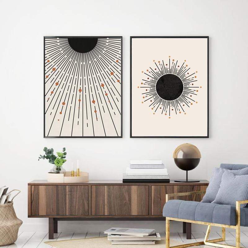 Minimalistisk Geometrisk Väggkonst | Veska