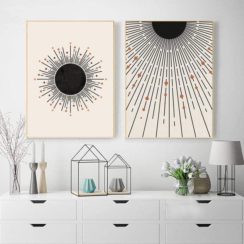 Minimalistisk Geometrisk Väggkonst | Veska
