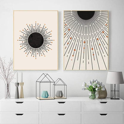 Minimalistisk Geometrisk Väggkonst | Veska