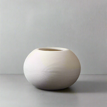 Minimalistisk keramikvas Handgjord matt dekorativ vas för modern hemdesign | Veska