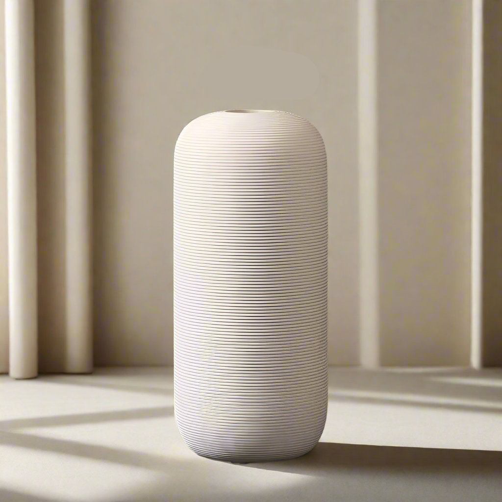 Minimalistisk keramikvas Handgjord matt dekorativ vas för modern hemdesign | Veska