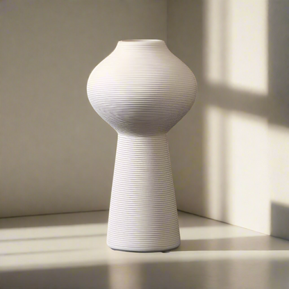 Minimalistisk keramikvas Handgjord matt dekorativ vas för modern hemdesign | Veska