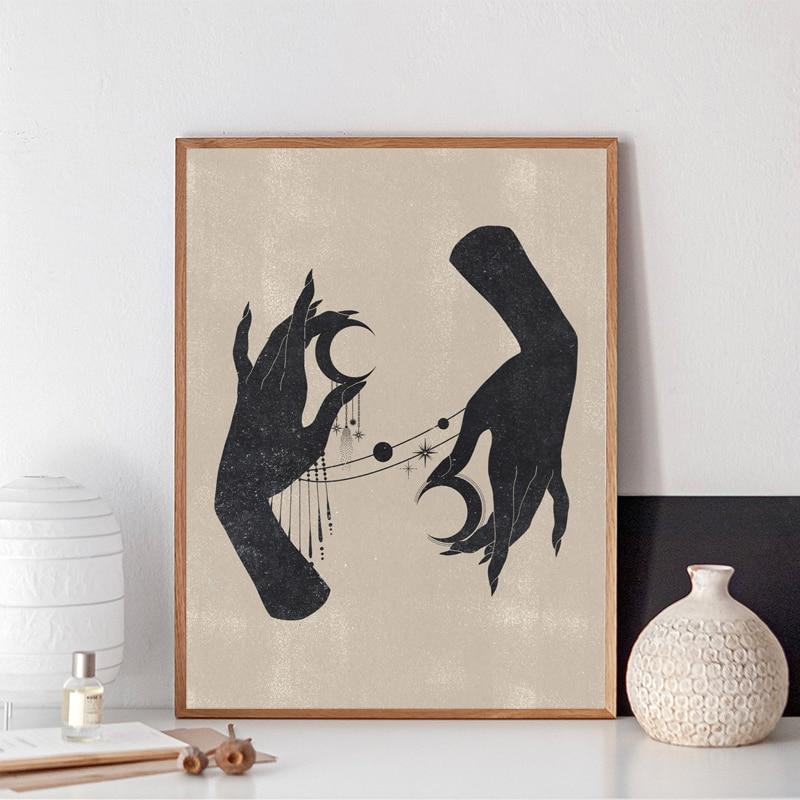 Minimalistisk Måne Design Väggdekoration | Veska 2
