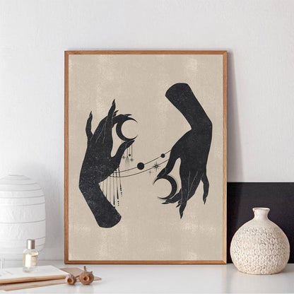 Minimalistisk Måne Design Väggdekoration | Veska 2