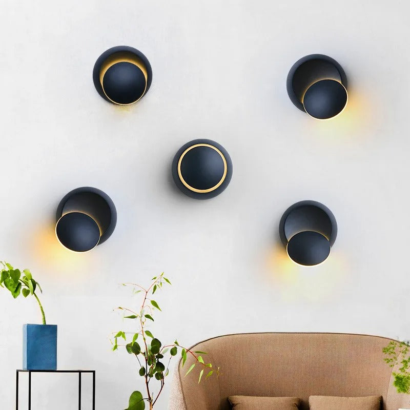 Minimalistisk Orb Design Vägglampa | Veska