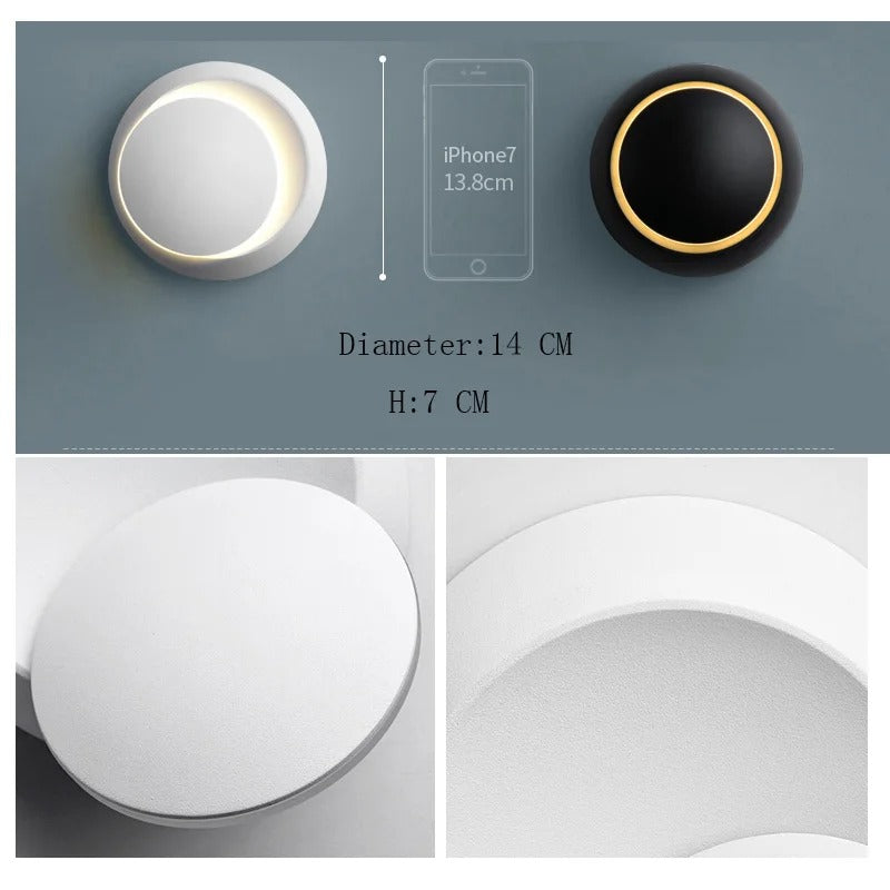 Minimalistisk Orb Design Vägglampa | Veska