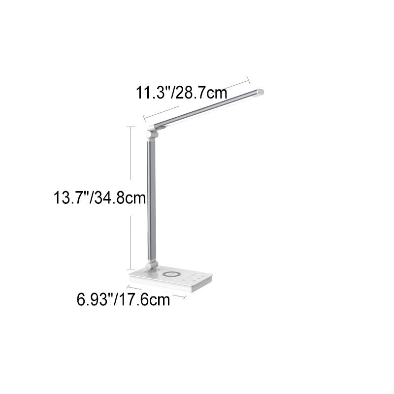 Minimalistisk Smart Fyrkantig Bar Fällbar USB LED Skrivbordslampa | Veska