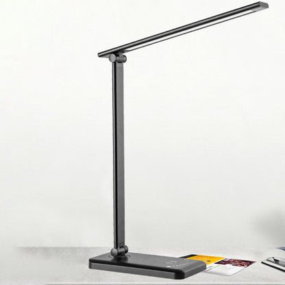 Minimalistisk Smart Fyrkantig Bar Fällbar USB LED Skrivbordslampa | Veska Svart