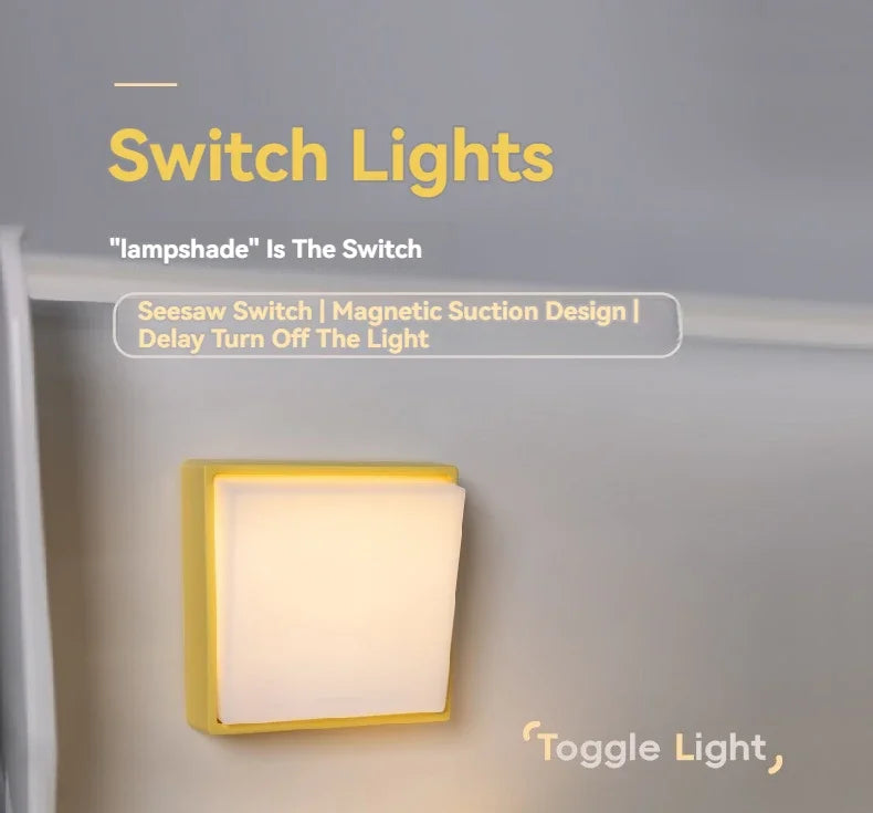 Minimalistisk uppladdningsbar switch nattlampa | Veska