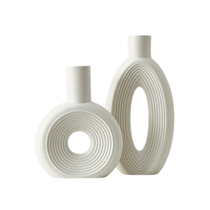Minimalistisk vas i modern design | Veska Vit
