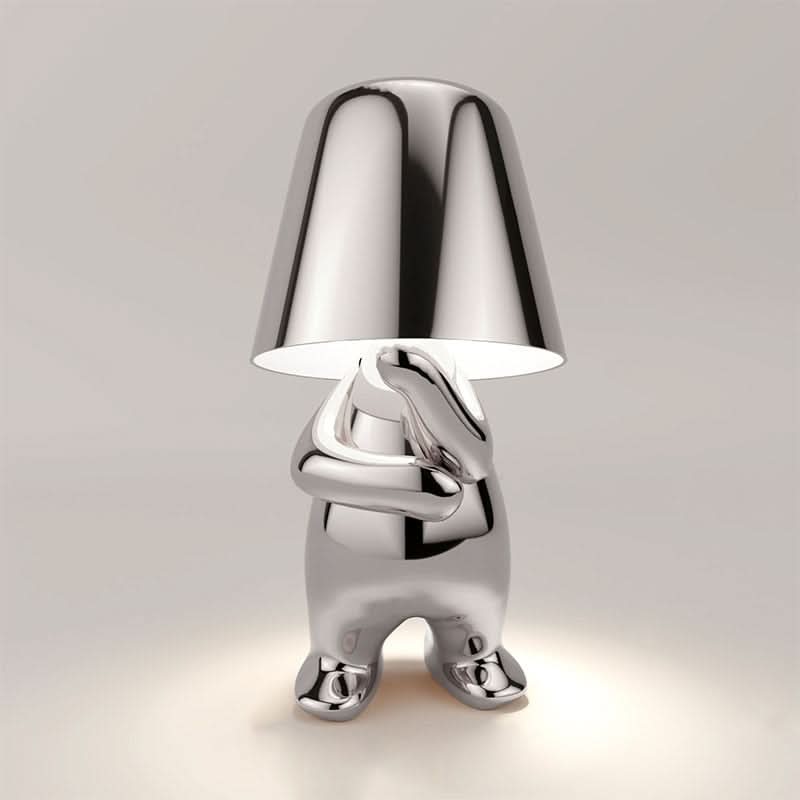 Misterlamp Modern Uppladdningsbar LED Bordslampa | Veska Eftertänksam silver