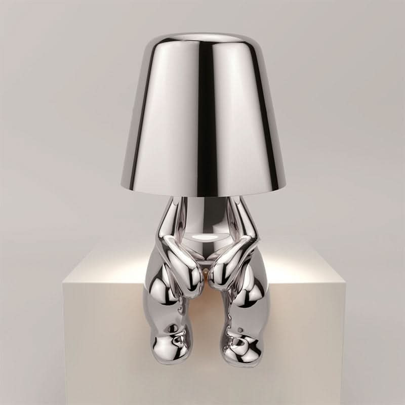 Misterlamp Modern Uppladdningsbar LED Bordslampa | Veska Sittande silver