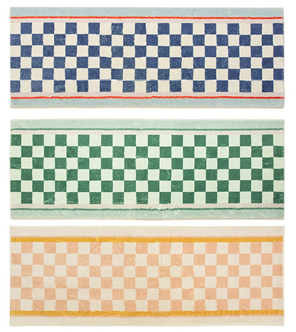 Mjukt Rutigt Matta | Veska 55x150CM Grön