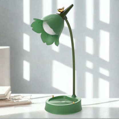 Modern Blomma LED Bordslampa ABS Plast | Veska Grön