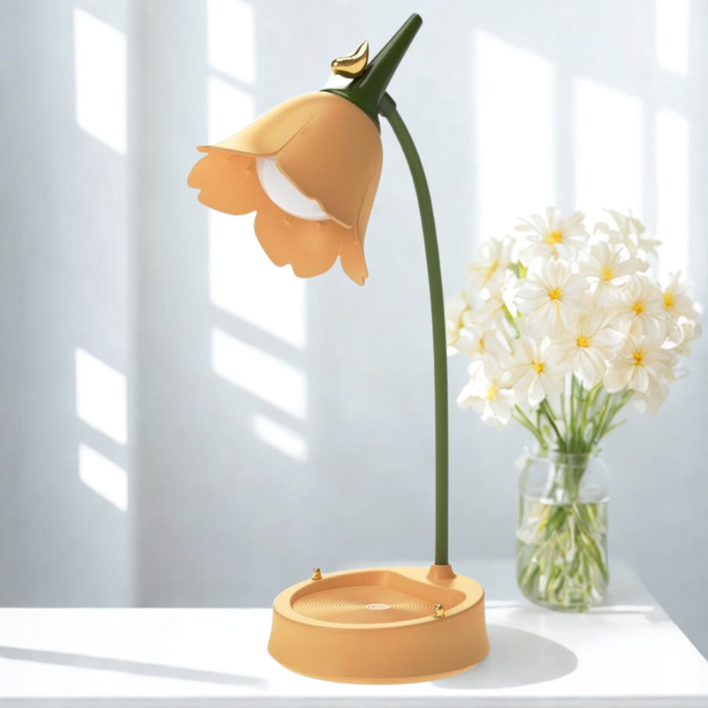 Modern Blomma LED Bordslampa ABS Plast | Veska