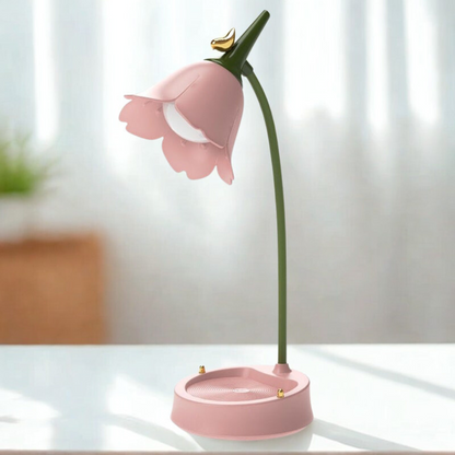 Modern Blomma LED Bordslampa ABS Plast | Veska Rosa
