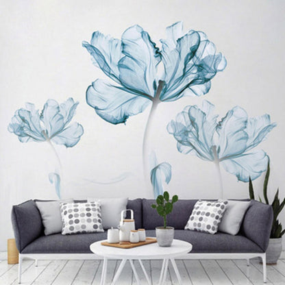 Modern Blossom Lotus Självhäftande Väggdekal | Veska