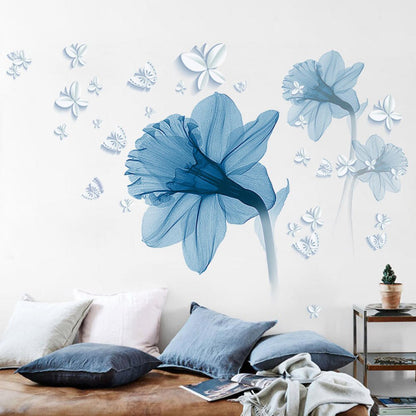 Modern Blossom Lotus Självhäftande Väggdekal | Veska G