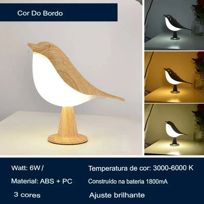 Modern Bordslampa Fågel - Zion™ | Veska