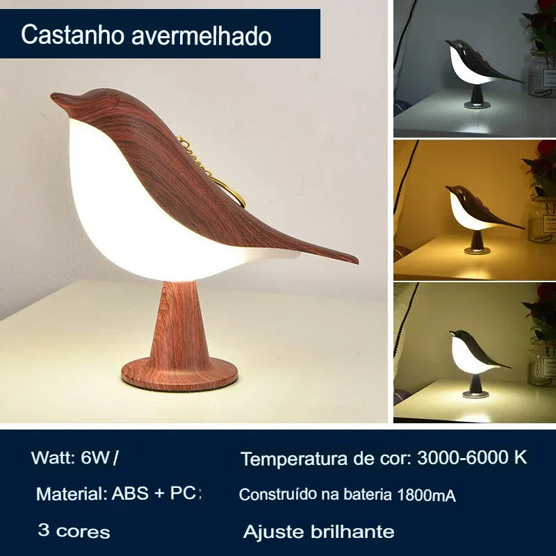 Modern Bordslampa Fågel - Zion™ | Veska