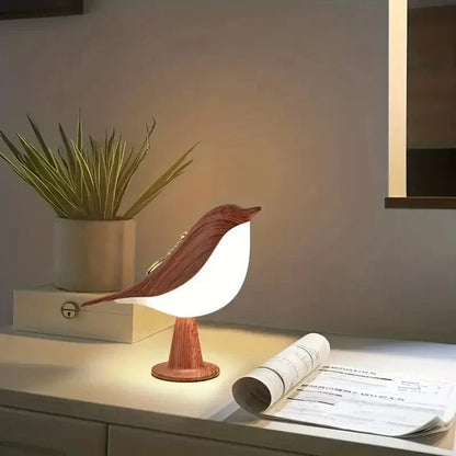 Modern Bordslampa Fågel - Zion™ | Veska Madeira Rödlig