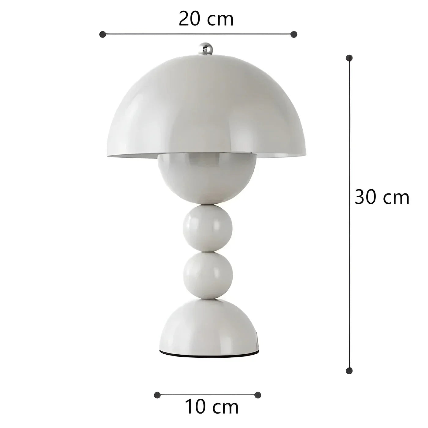 Modern Bordslampa i Skandinavisk Design med Guld Accenter | Veska