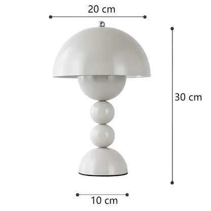 Modern Bordslampa i Skandinavisk Design med Guld Accenter | Veska