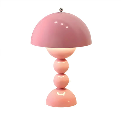 Modern Bordslampa i Skandinavisk Design med Guld Accenter | Veska Rosa