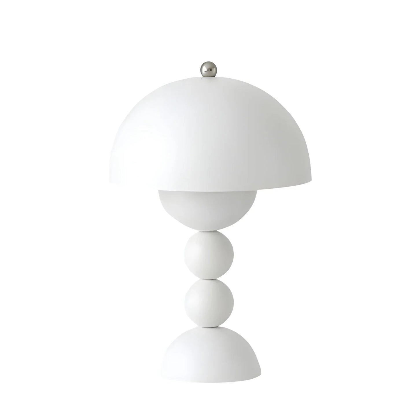 Modern Bordslampa i Skandinavisk Design med Guld Accenter | Veska Vit