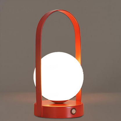 Modern Bordslampa med Laddningsalternativ | Veska Röd