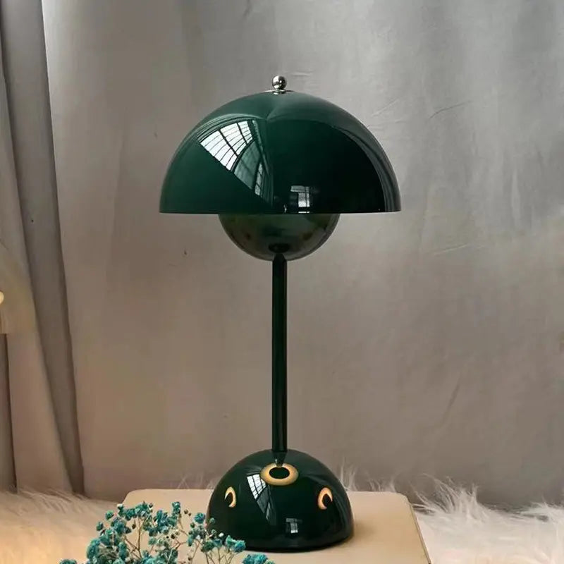 Modern Bordslampa Svamp | Veska Mörk grön