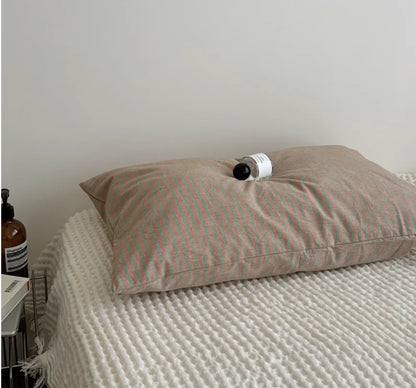 Modern Enkel Randig Kuddöverdrag | Veska khaki 48*74cm