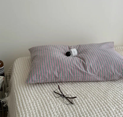 Modern Enkel Randig Kuddöverdrag | Veska lila 48*74cm