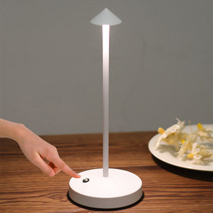 Modern Enkelhet Triangel Kon Rund Akryl Cylindern Järn LED Bordslampa för Vardagsrummet | Veska
