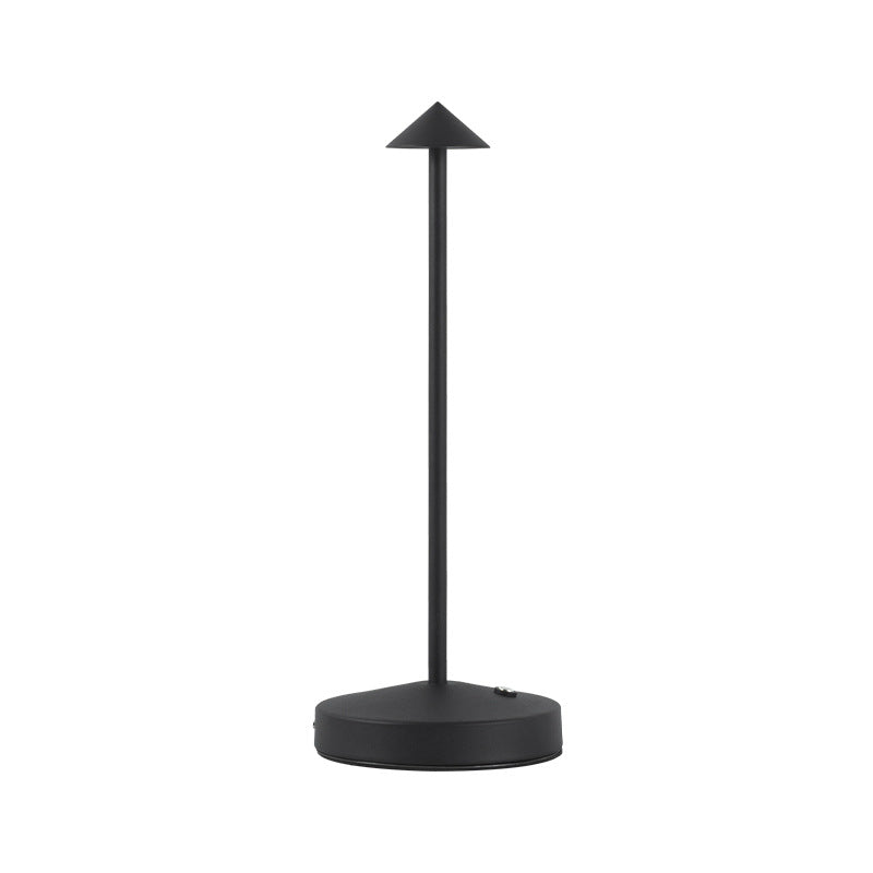 Modern Enkelhet Triangel Kon Rund Akryl Cylindern Järn LED Bordslampa för Vardagsrummet | Veska