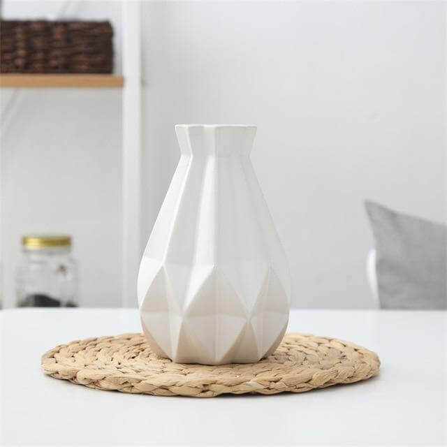Modern Europa Kort Matt Diamond Porslin Keramisk Vask | Veska Middle White