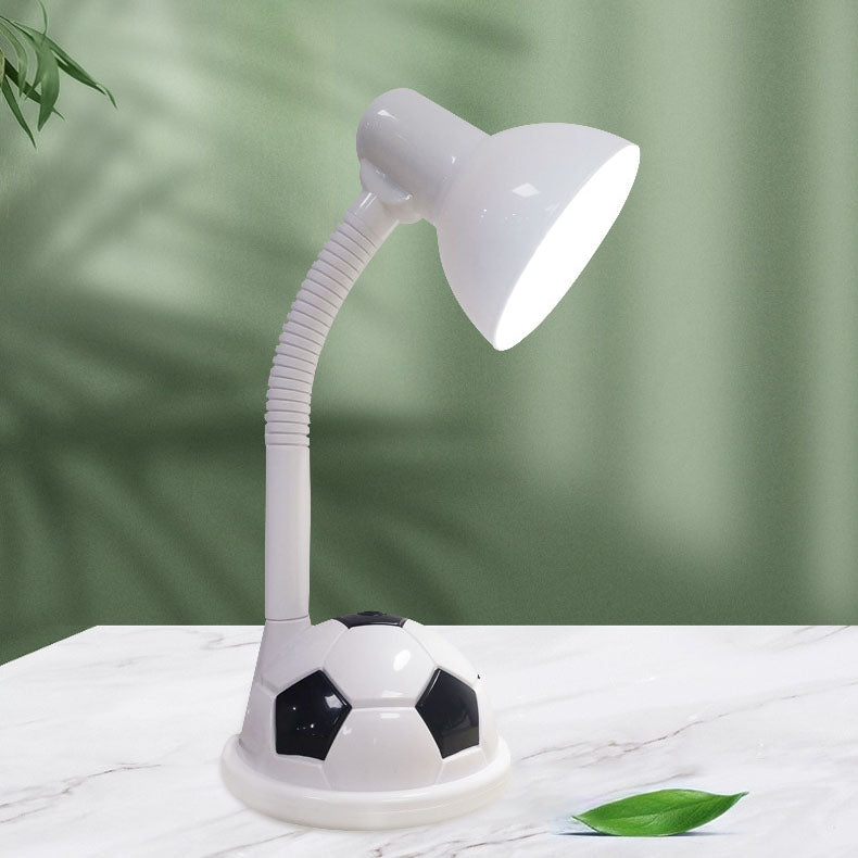 Modern Fotboll Student Ögon Skydd LED Skrivbordslampa | Veska Vit 5 V – USB
