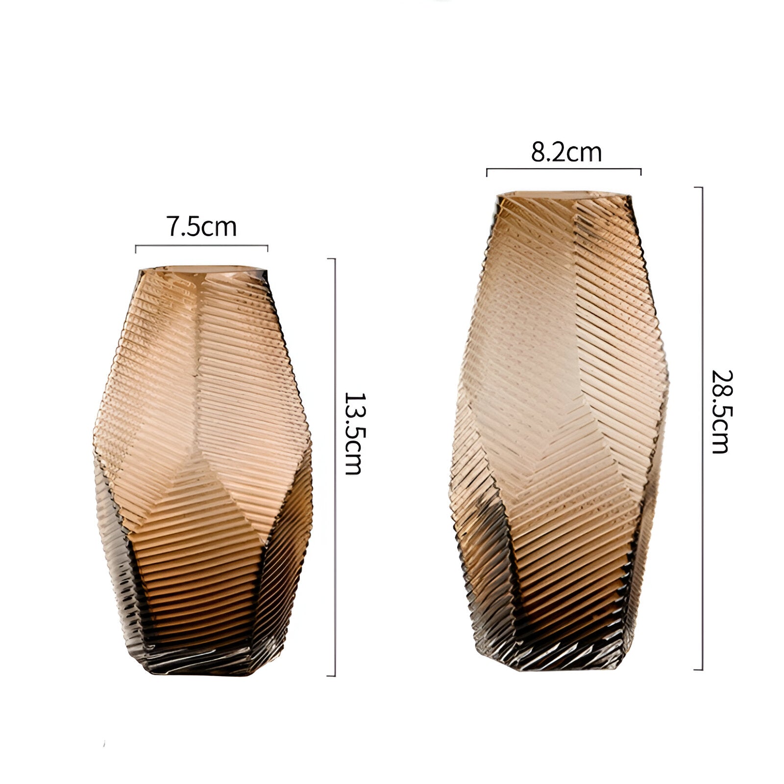 Modern geometrisk stil glas vas | Veska