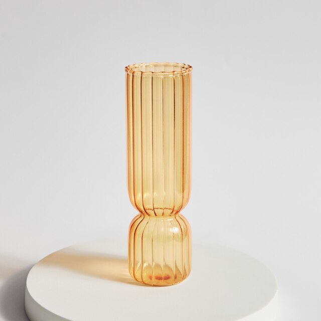 Modern Glasljushållare-Orange | Veska Glasform (lång)