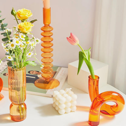 Modern Glasljushållare-Orange | Veska