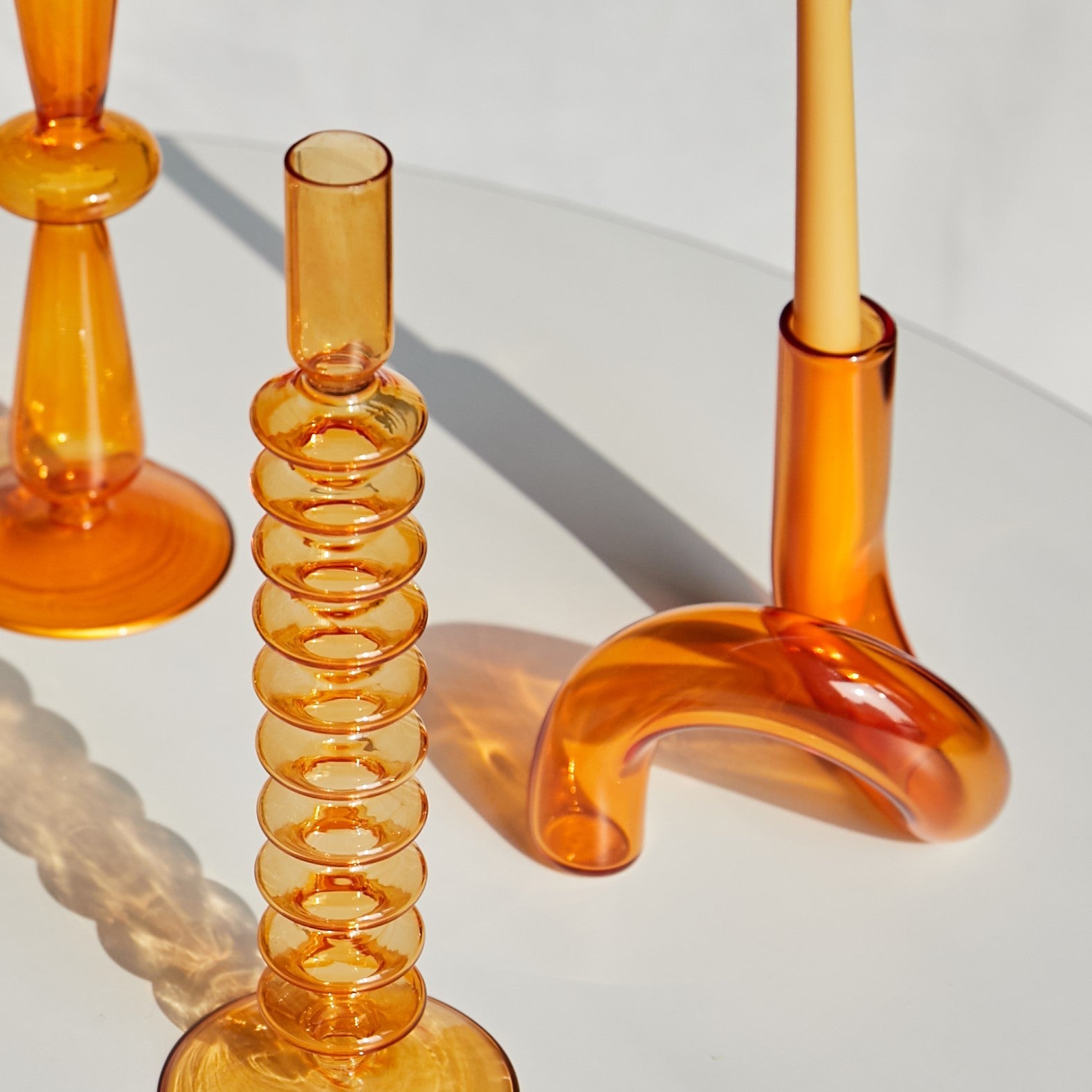 Modern Glasljushållare-Orange | Veska