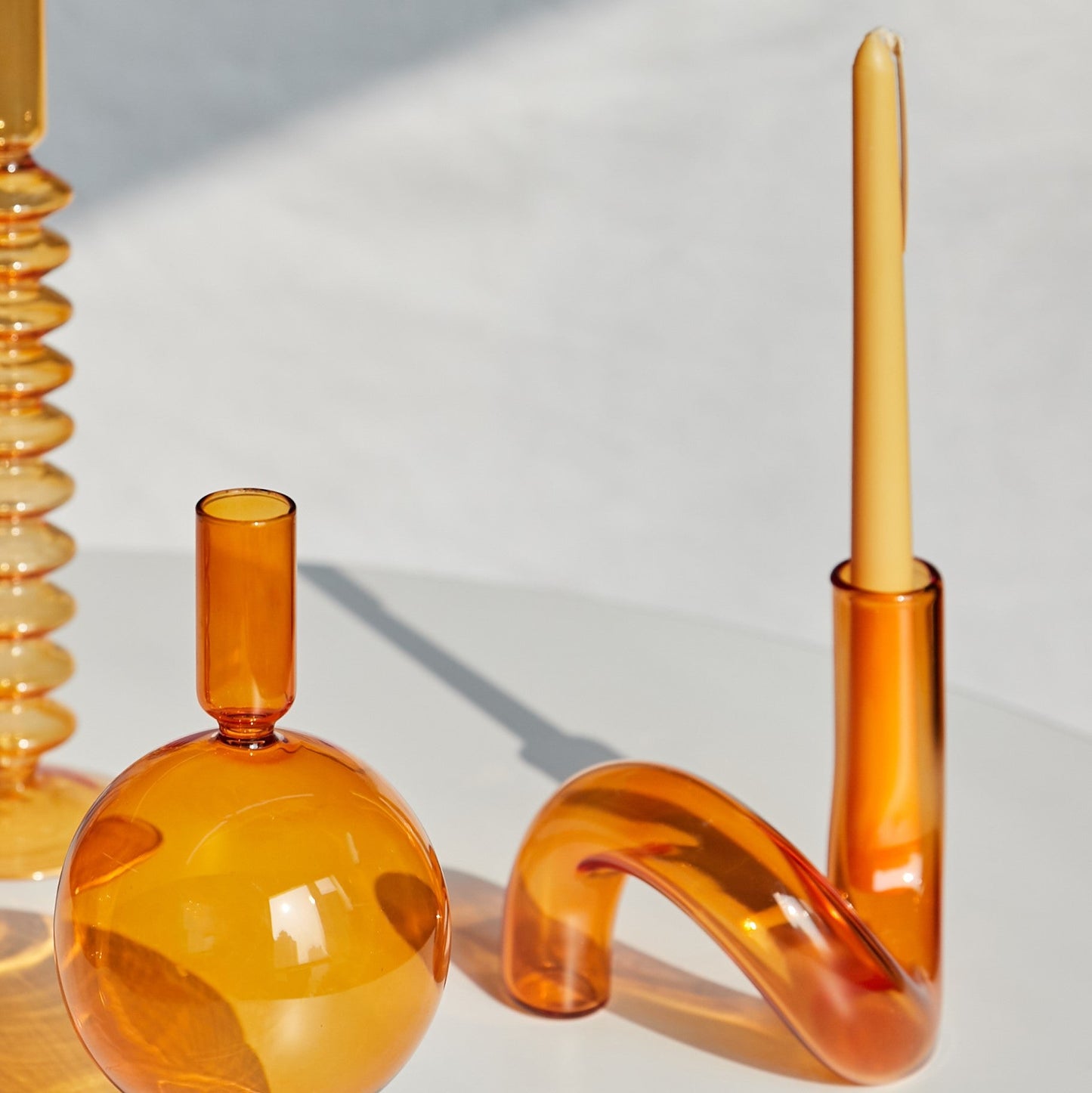 Modern Glasljushållare-Orange | Veska