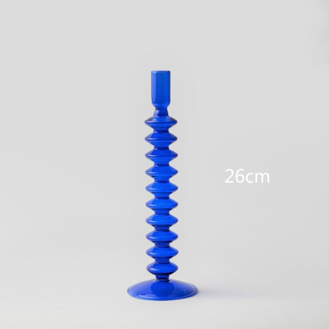 Modern Glass Candleholder-Blå | Veska 10-lagers