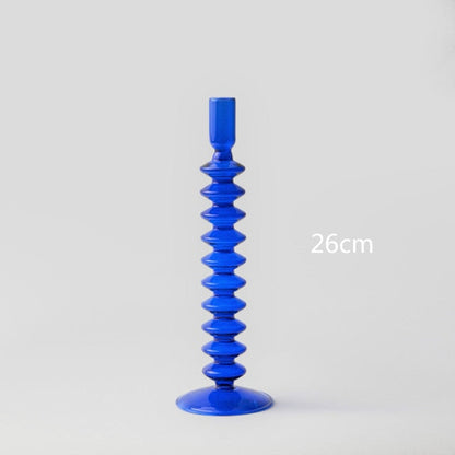 Modern Glass Candleholder-Blå | Veska 10-lagers