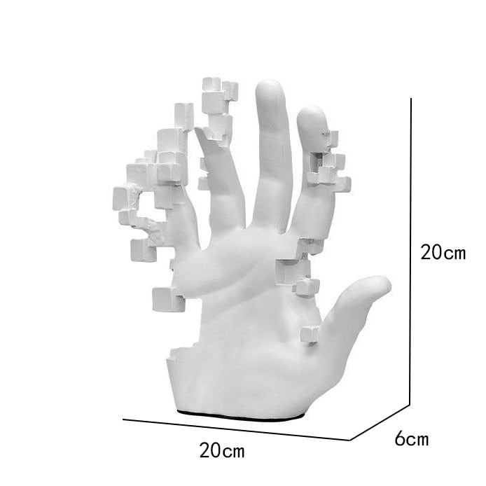 Modern Konstfulla Detaljer Hand Staty Dekor | Veska Standardtitel