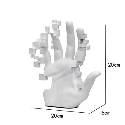 Modern Konstfulla Detaljer Hand Staty Dekor | Veska Standardtitel