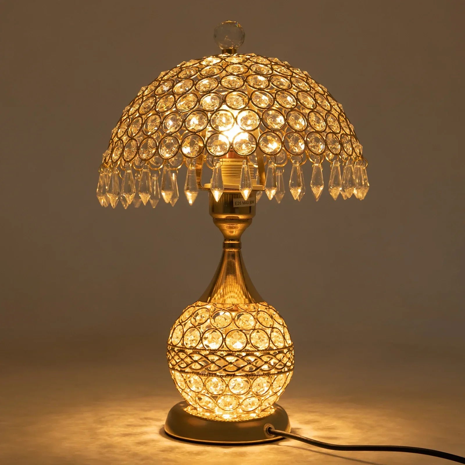 Modern Kristall Lyx Dekorativ Nattduksbord Lampa | Veska
