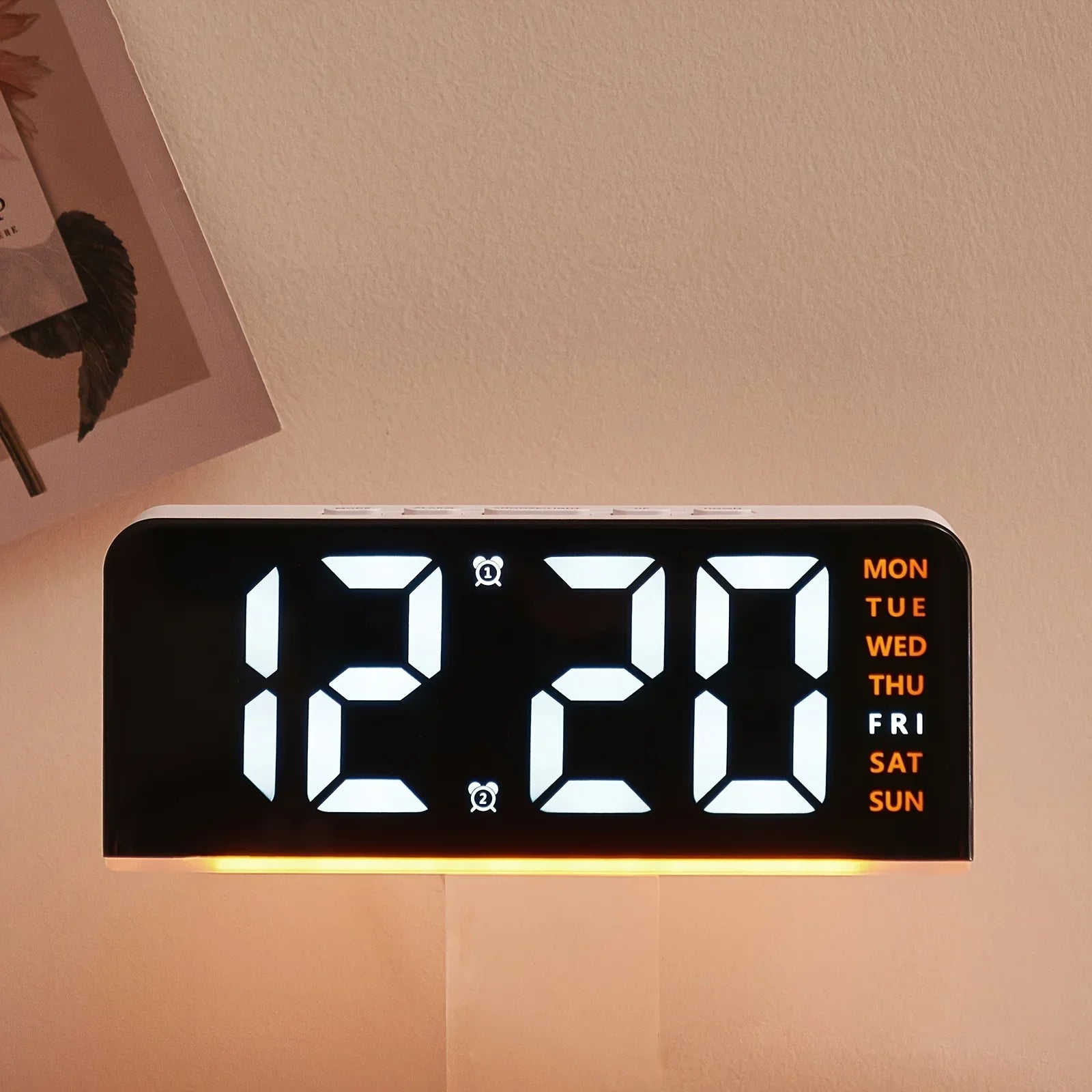 Modern LED hela veckan display nattlampa väckarklocka | Veska
